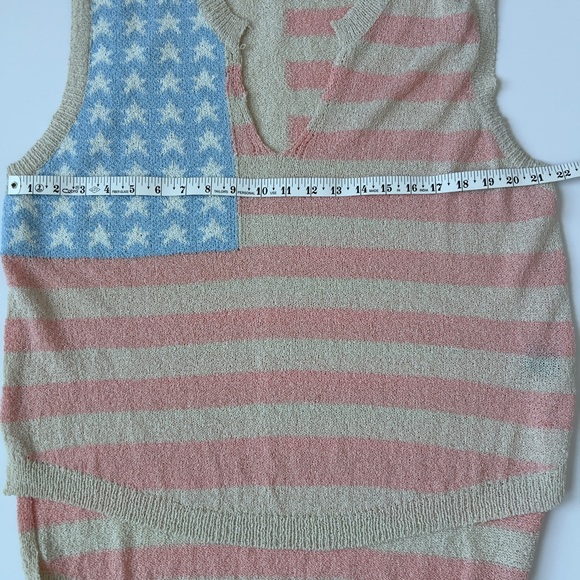 POL Sleeveless American Flag Knit Top - Picture 5 of 5